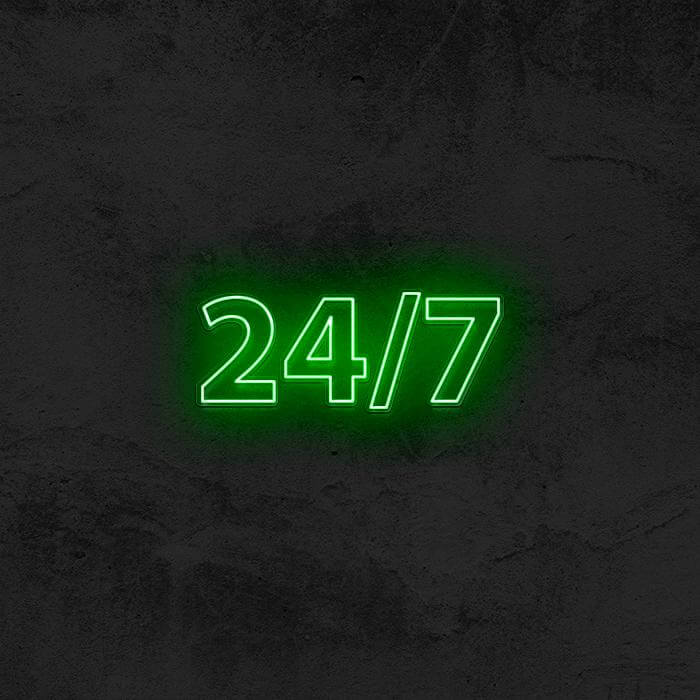 24/7 Neon Sign 🤩 - Good Vibes Neon