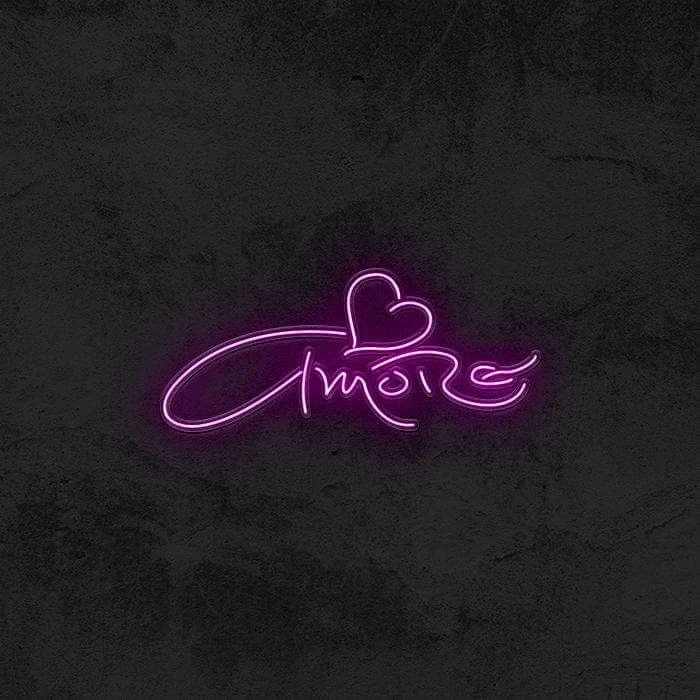 Neon Pink That's Amore Wall Decal