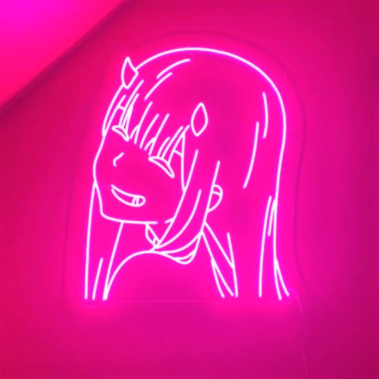 "Zero Two" - Darling In The FranXX Neon Sign
