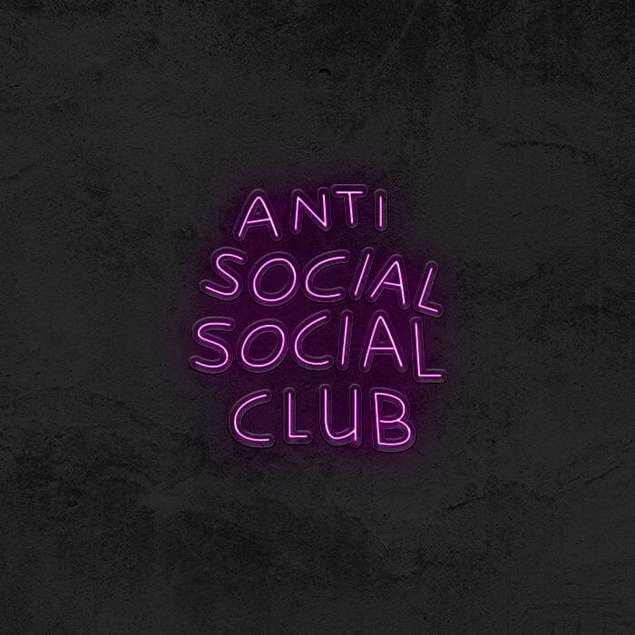 Anti Social Social Club Neon Sign