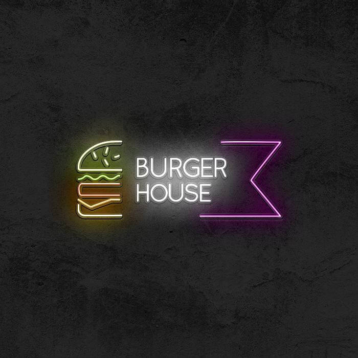 BURGER HOUSE 🍔 - Good Vibes Neon