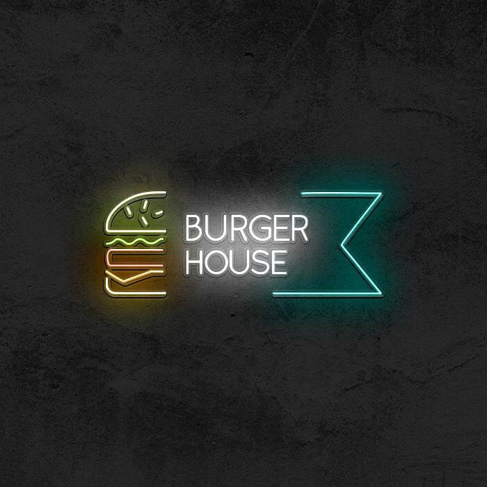 BURGER HOUSE 🍔 - Good Vibes Neon
