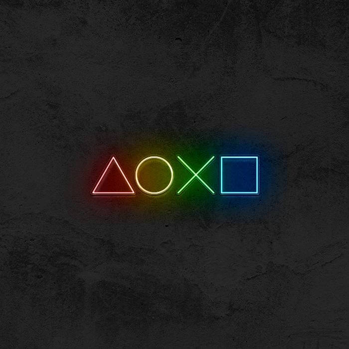 PS Buttons 🎮 - Good Vibes Neon