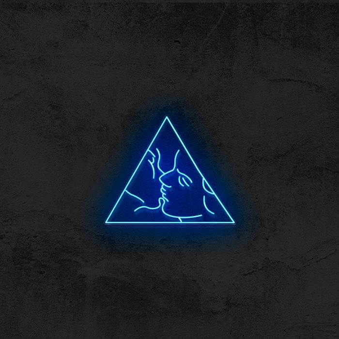 Artistic Couple Kiss - Good Vibes Neon