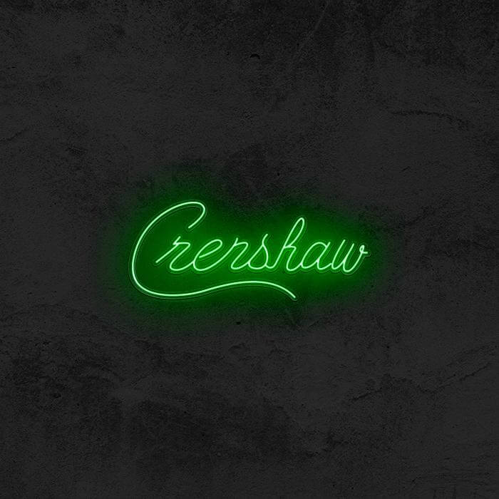 Crenshaw - Nipsey Hussle Neon Sign