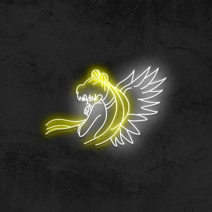 Crystal Angel - sailor Moon Neon Sign