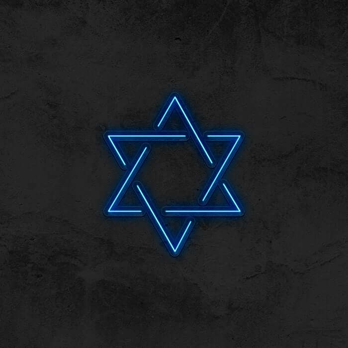 Star of David Neon Sign