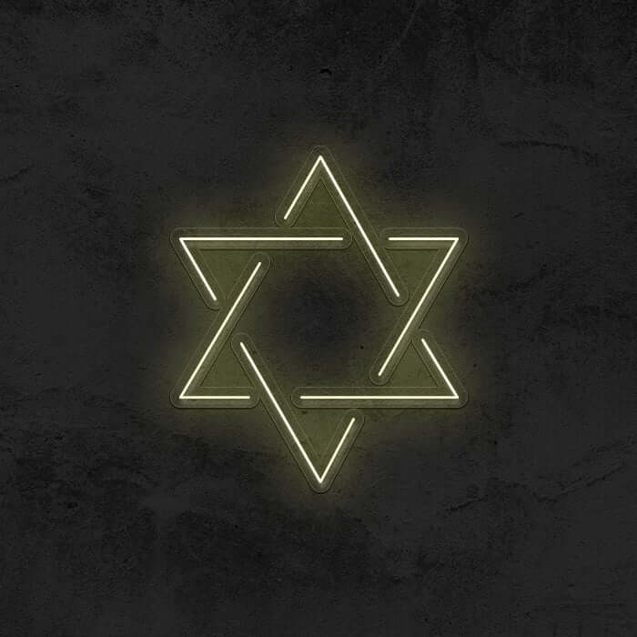 Star of David Neon Sign