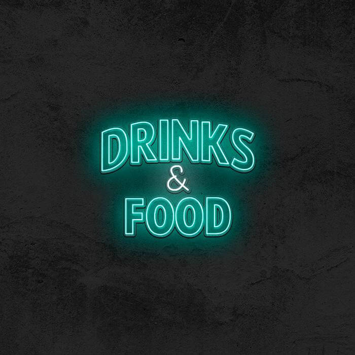 DRINKS & FOOD 🤩 - Good Vibes Neon
