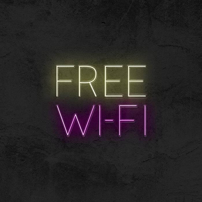 Free WiFi 📶 - Good Vibes Neon