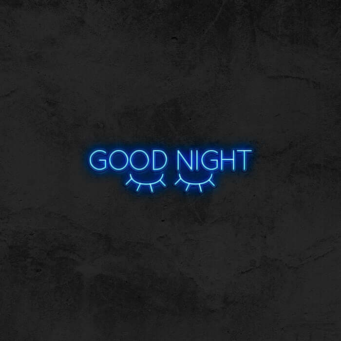 GOOD NIGHT 👀 Neon Sign