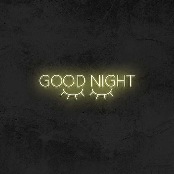 GOOD NIGHT 👀 Neon Sign