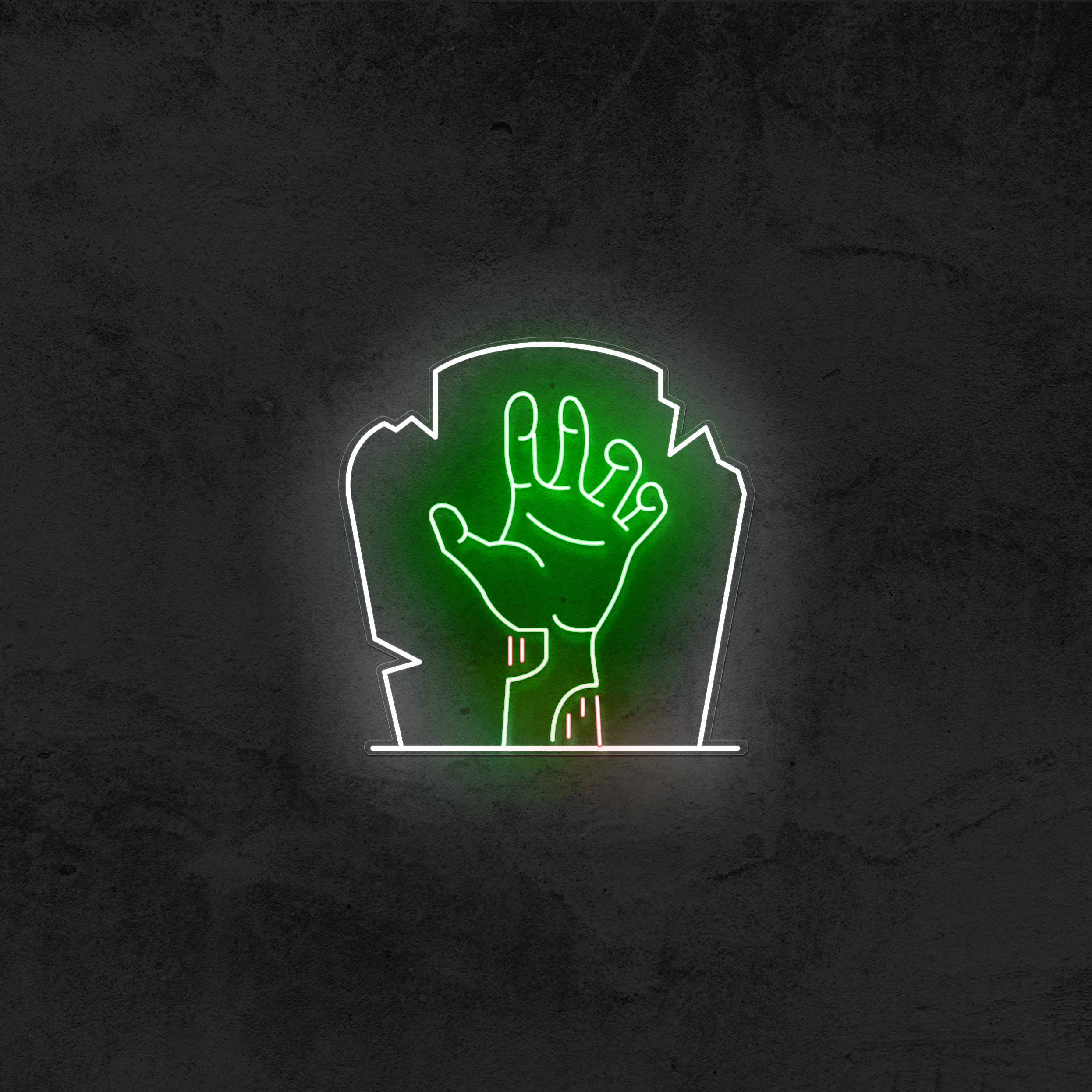 Zombie Grave Neon Sign