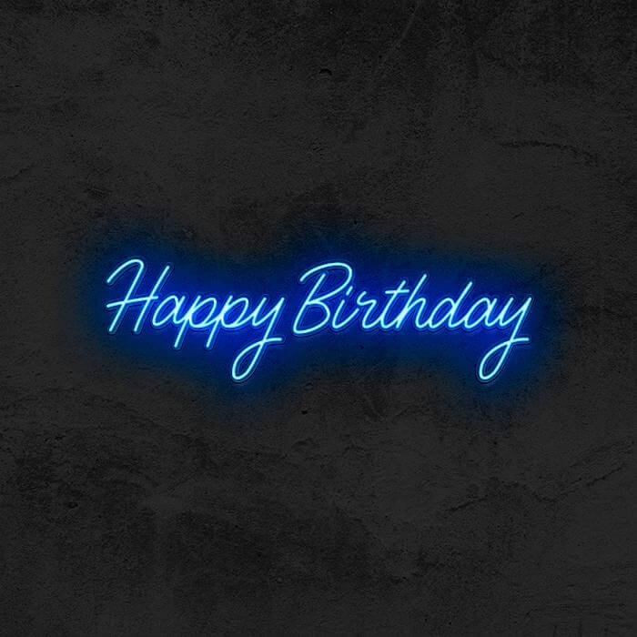 Happy Birthday - Good Vibes Neon