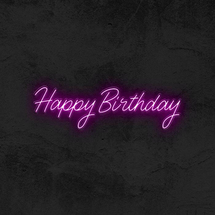 Happy Birthday - Good Vibes Neon
