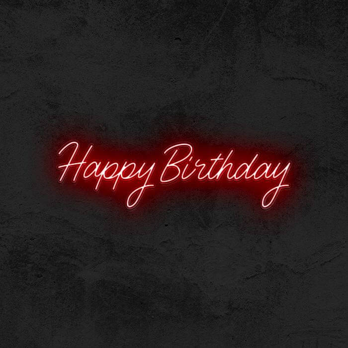 Happy Birthday - Good Vibes Neon