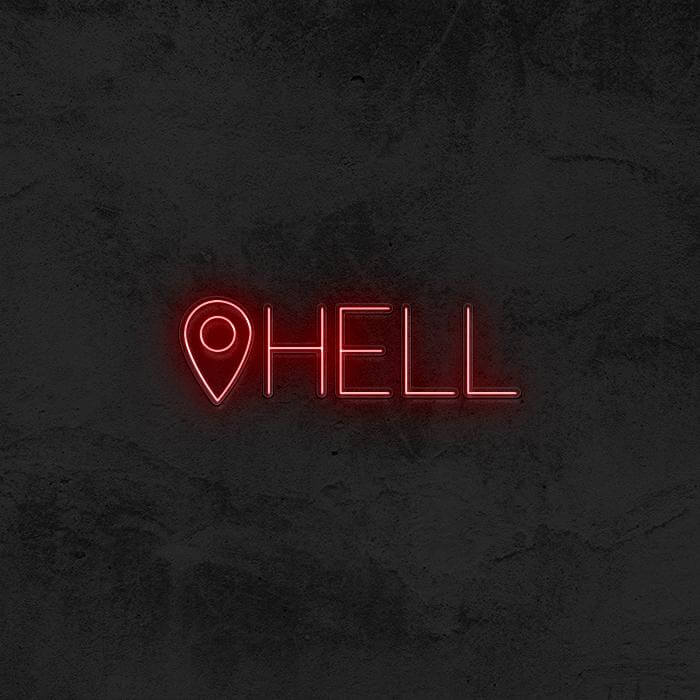 📍Hell Neon Sign - Good Vibes Neon
