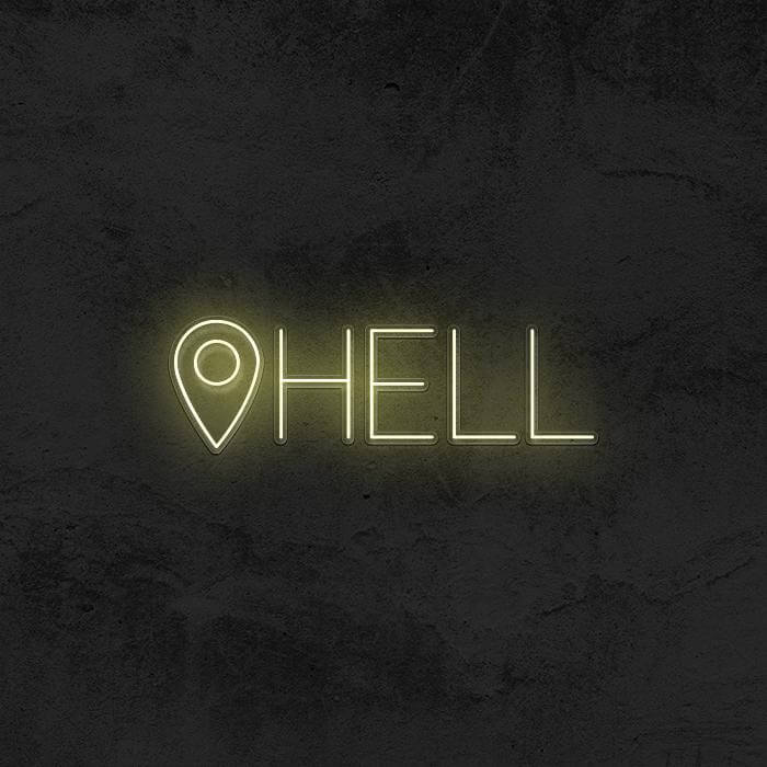 📍Hell Neon Sign - Good Vibes Neon