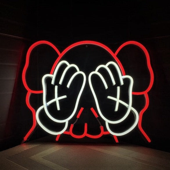 KAWS (Brian Donnelly) Neon Sign