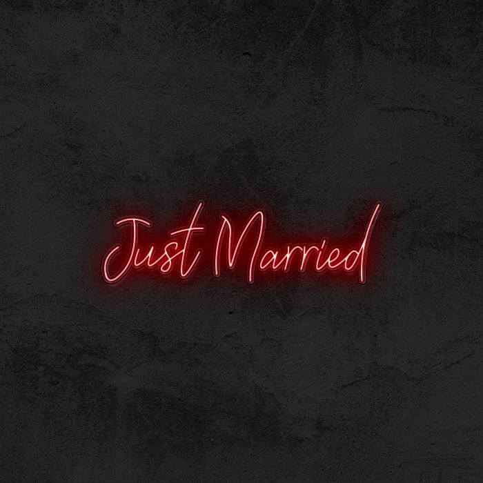 Just Married - Good Vibes Neon