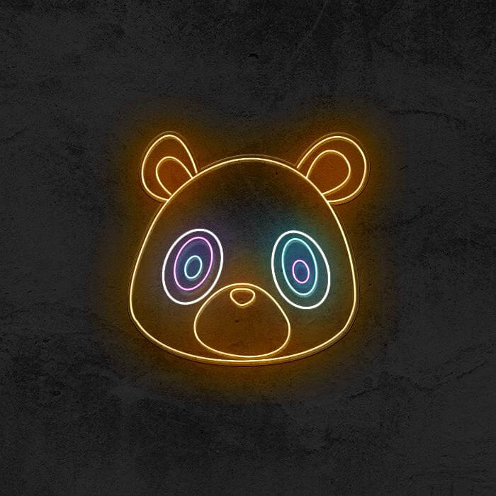 Kanye West - Graduation Bear Neon Sign