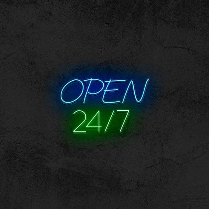 OPEN 24/7 Neon Sign 🤩 - Good Vibes Neon