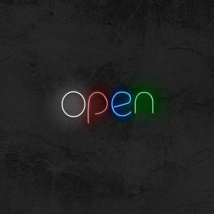 Colourful OPEN - Good Vibes Neon