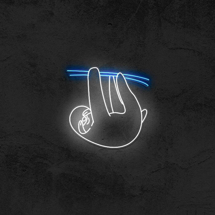 Lazy Sloth - Good Vibes Neon
