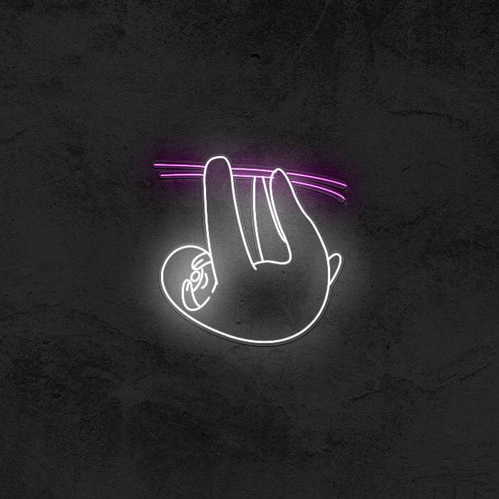 Lazy Sloth - Good Vibes Neon