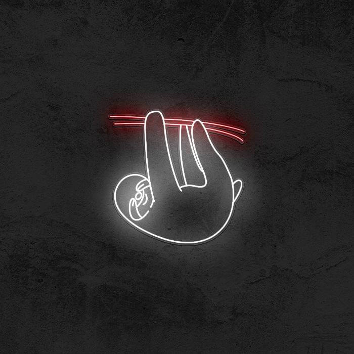 Lazy Sloth - Good Vibes Neon