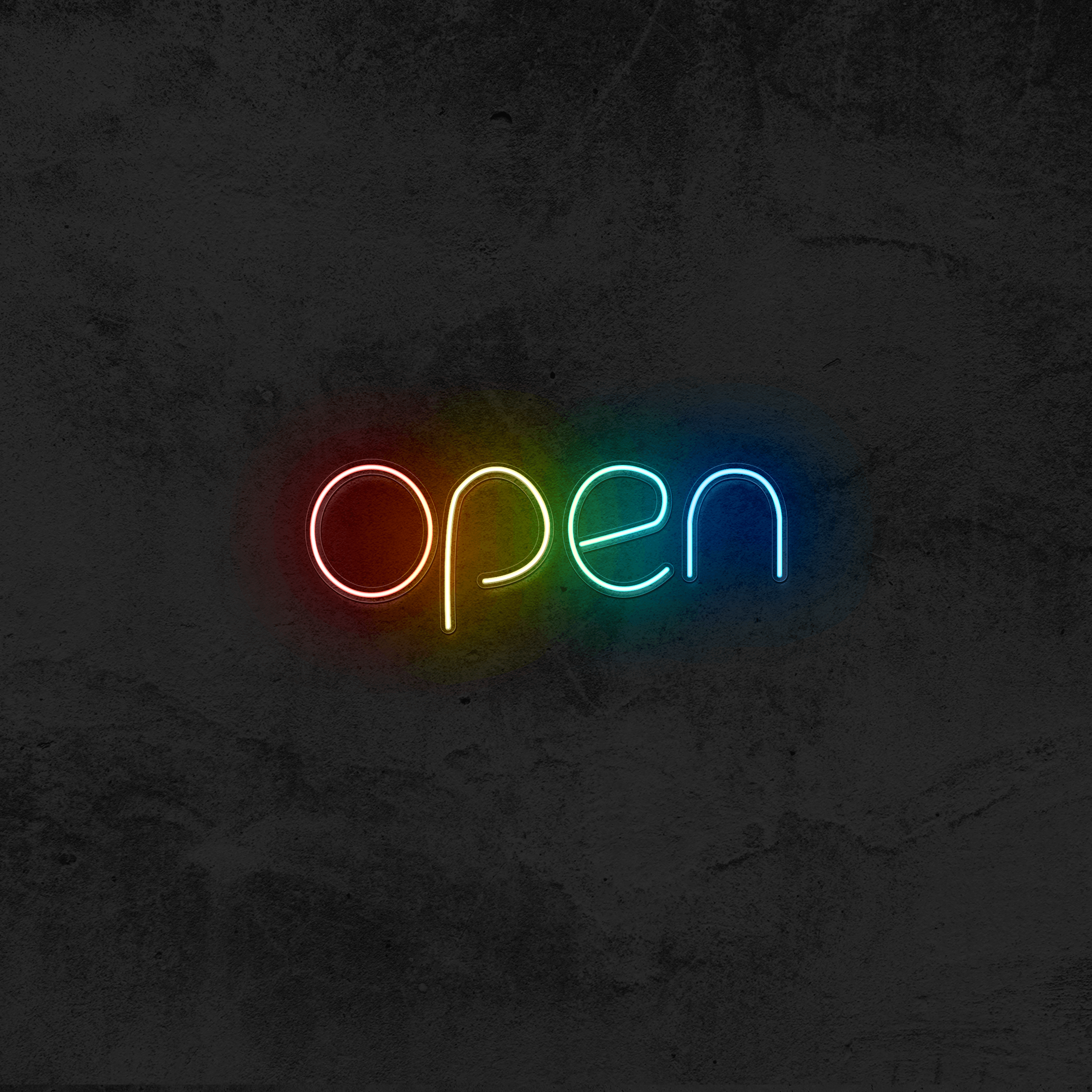 Colourful OPEN - Good Vibes Neon
