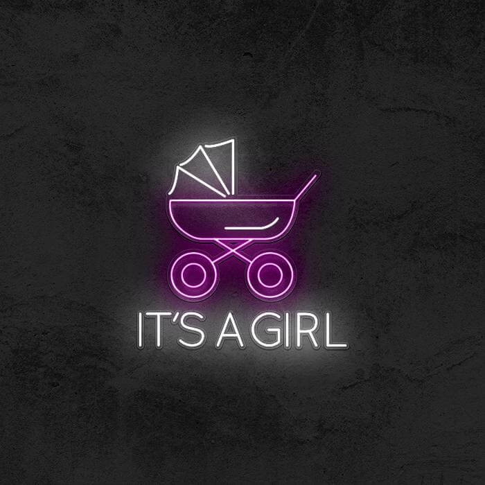 Girl Baby Stroller 👼 - Good Vibes Neon