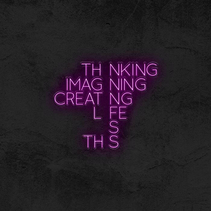 Thinking Imagining Creating - Good Vibes Neon
