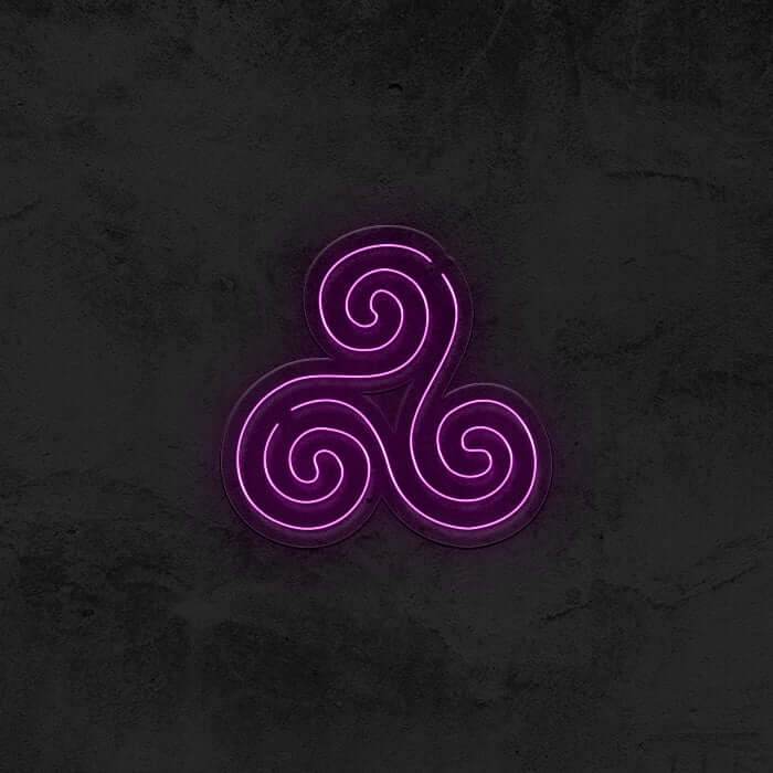Triskelion Symbol Neon Sign