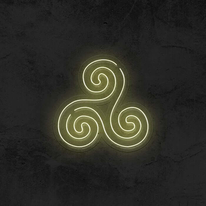 Triskelion Symbol Neon Sign