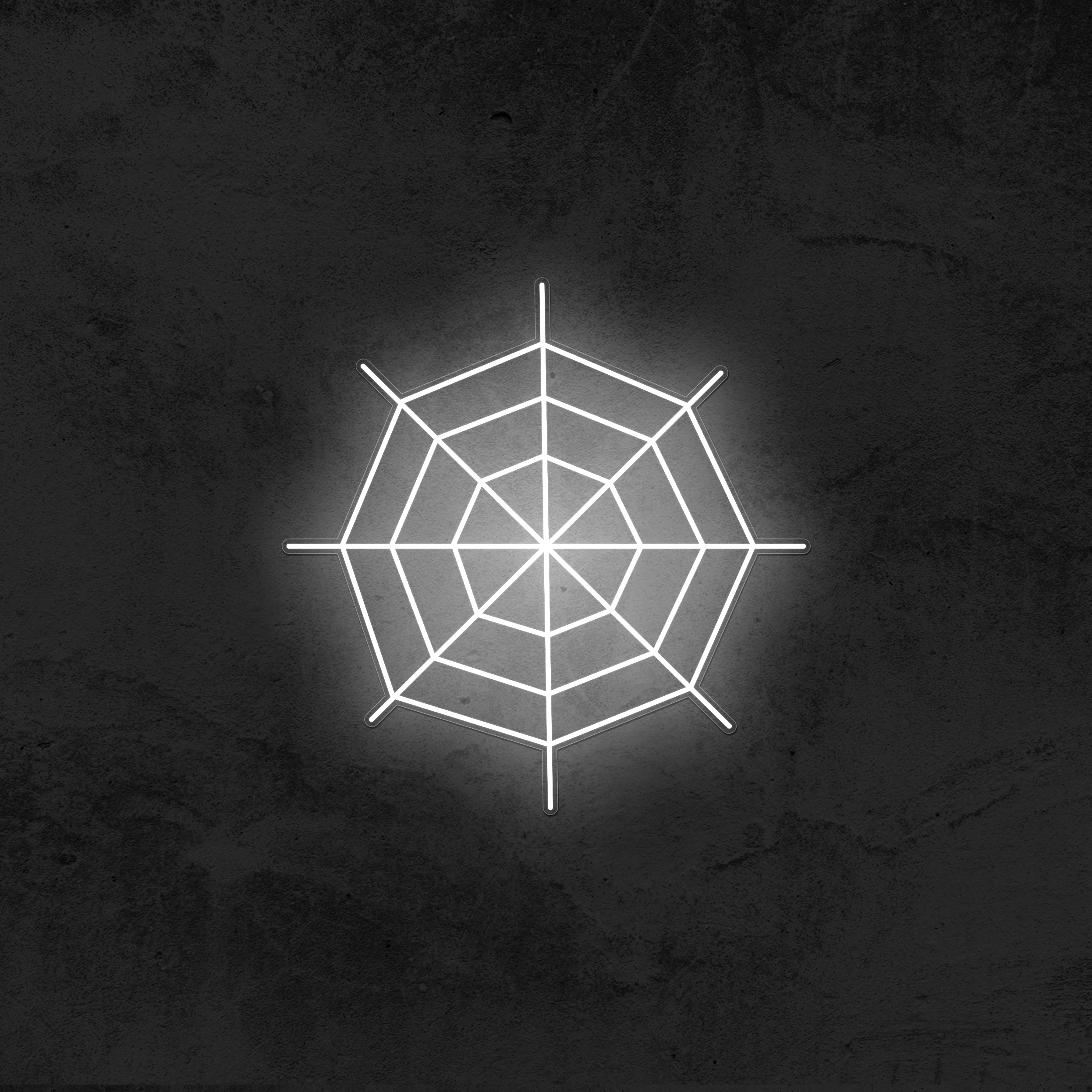 Spider Web Neon Sign