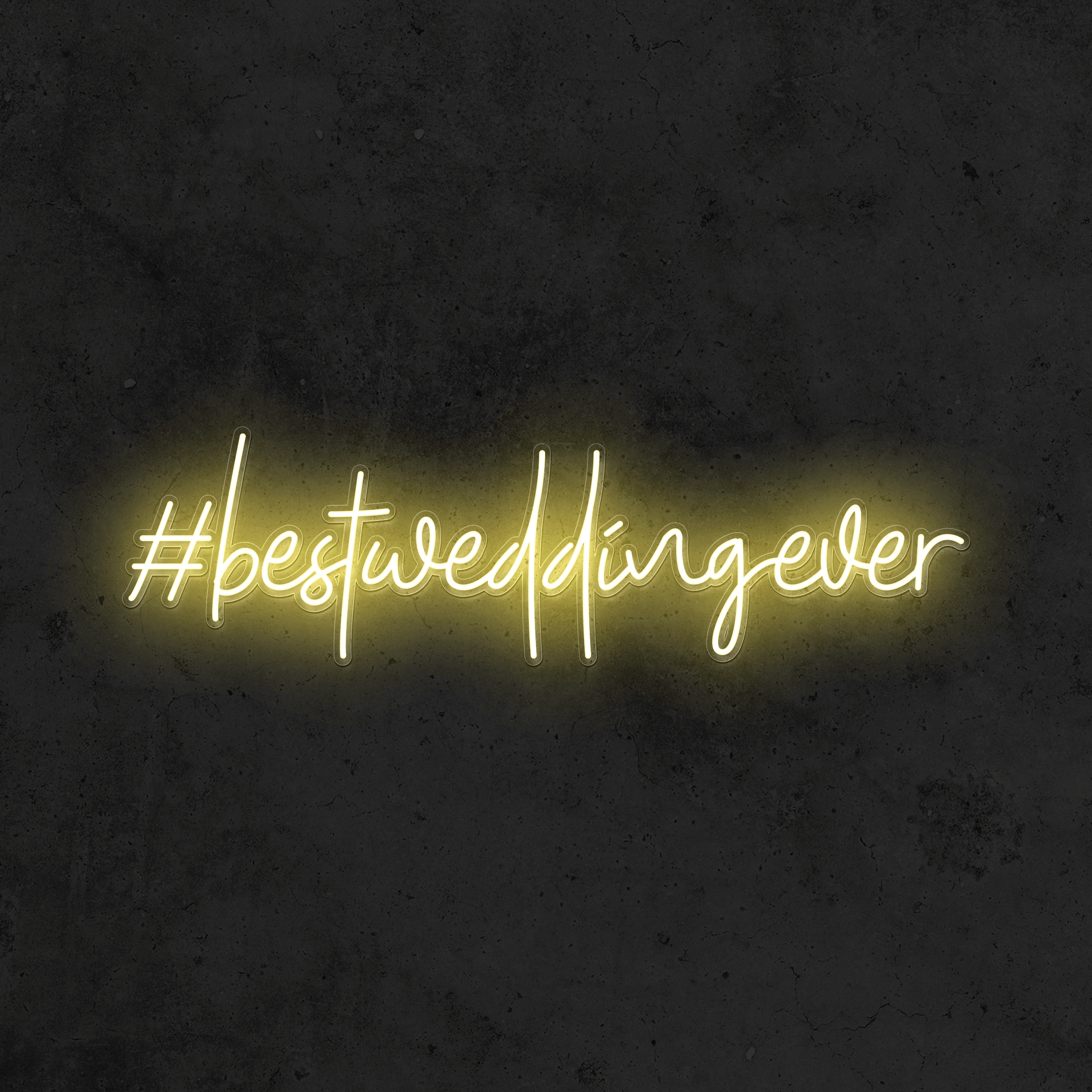 #bestweddingever - Good Vibes Neon