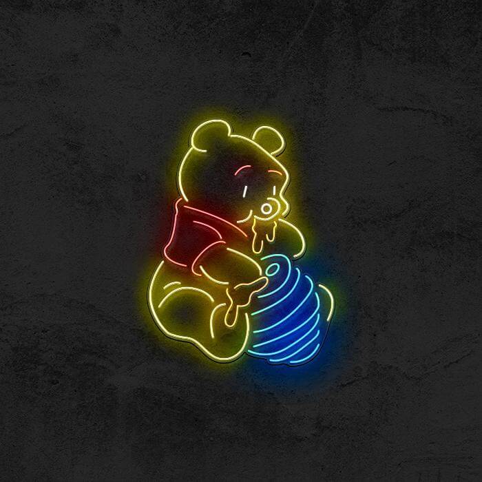Winnie The Pooh - Good Vibes Neon
