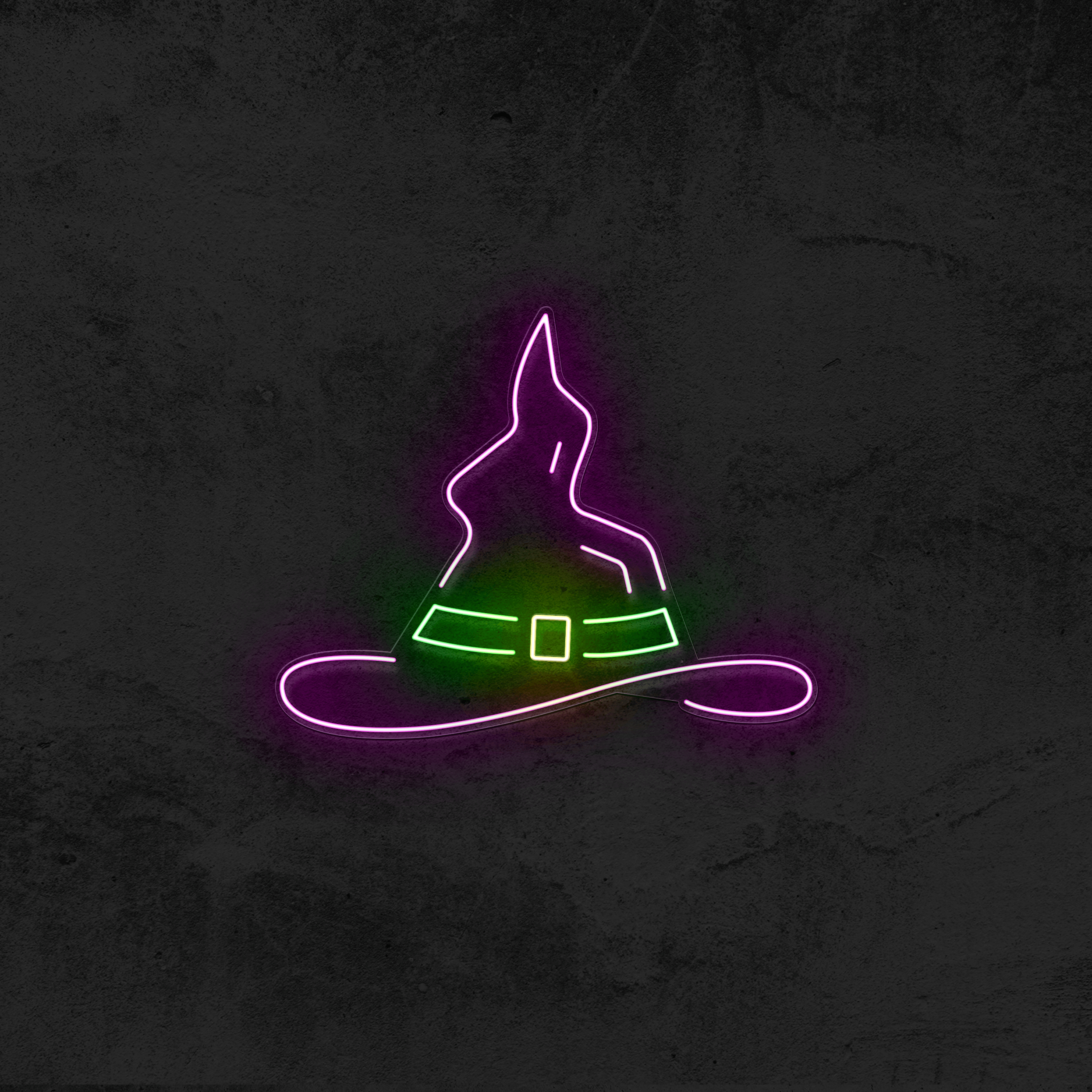 Witch Hat Neon Sign