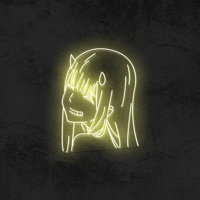 "Zero Two" - Darling In The FranXX Neon Sign