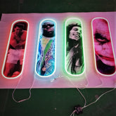 Skateboard Shape Neon Sign