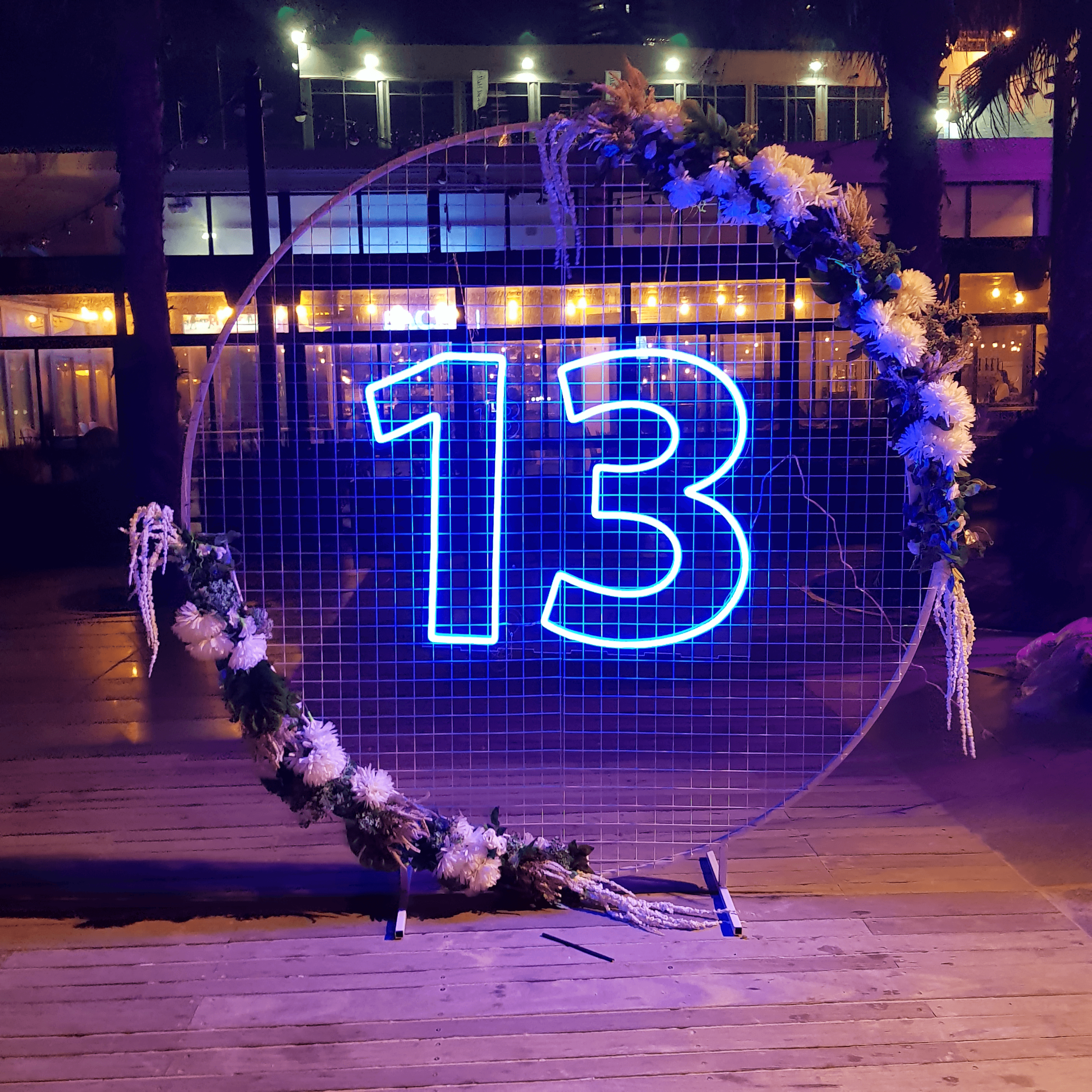 13 Neon Sign