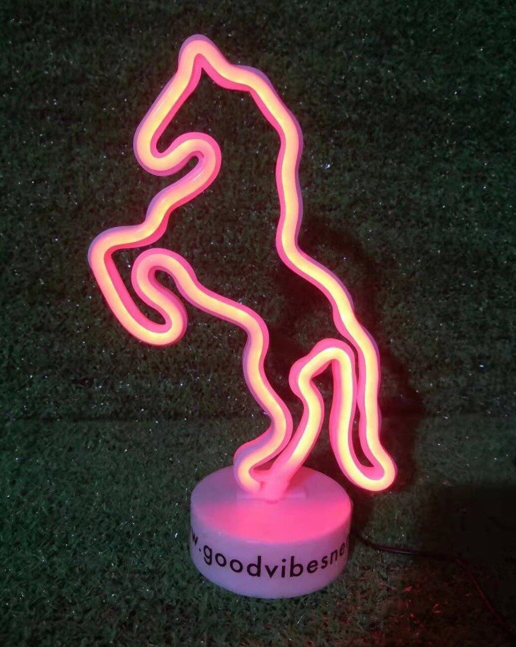 Horse Night Lamp - Good Vibes Neon