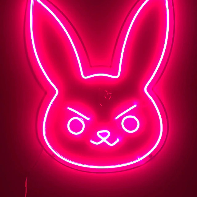 D-VA Bunny Anime Neon Sign