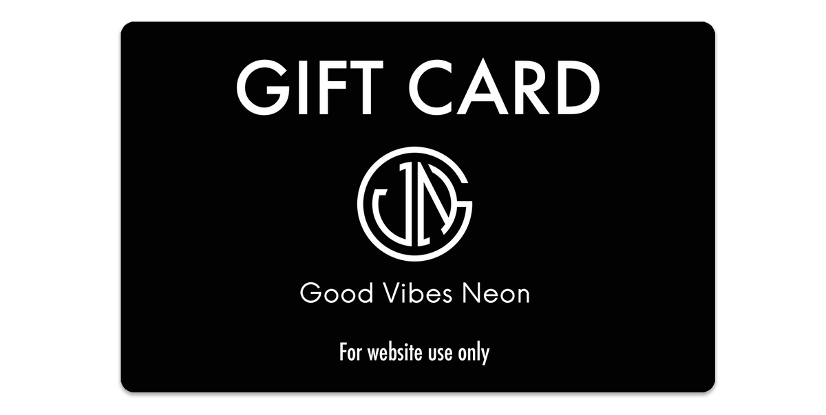 Gift Card - Good Vibes Neon