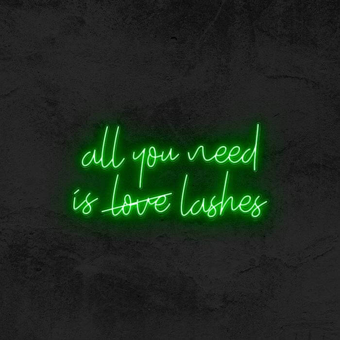 All You Need Is Lashes - Good Vibes Neon