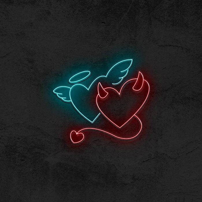 Angel Devil Hearts - Good Vibes Neon