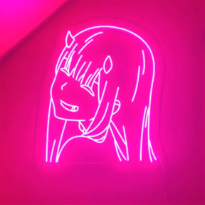 "Zero Two" - Darling In The FranXX Neon Sign