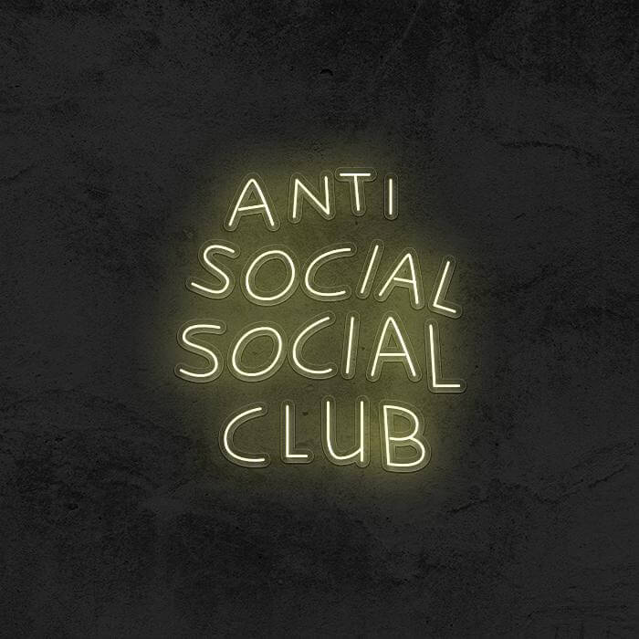Anti Social Social Club Neon Sign