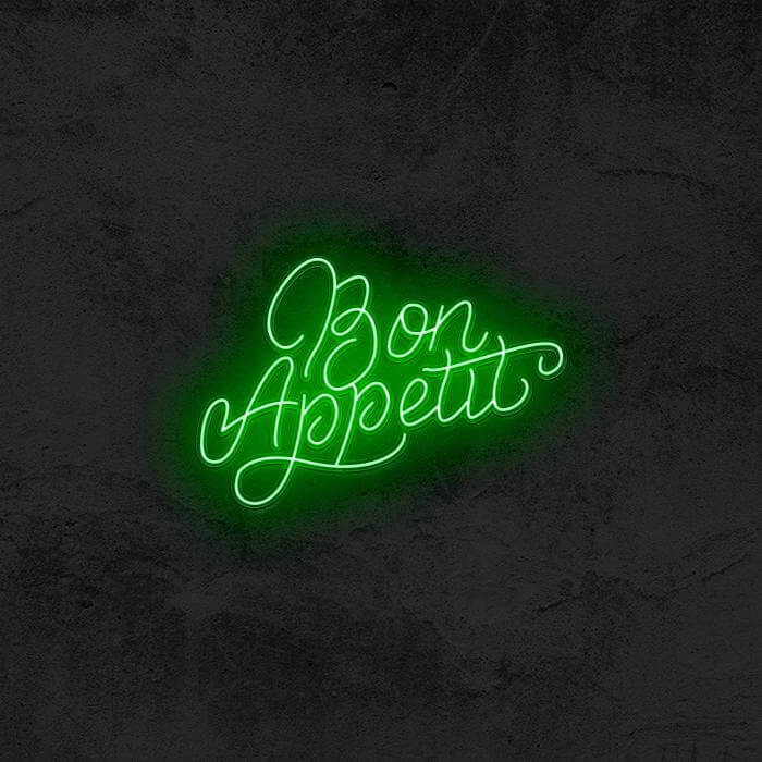 Bon Appetit 🍴 - Good Vibes Neon